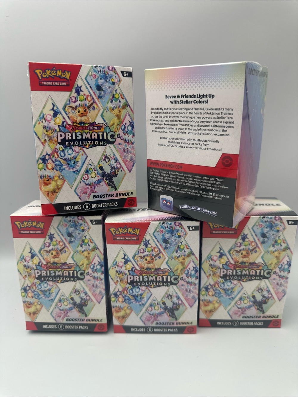 ONE BOX BUNDLE Prismatic Evolutions Eevee & Friends Booster Bundle - Multicolor